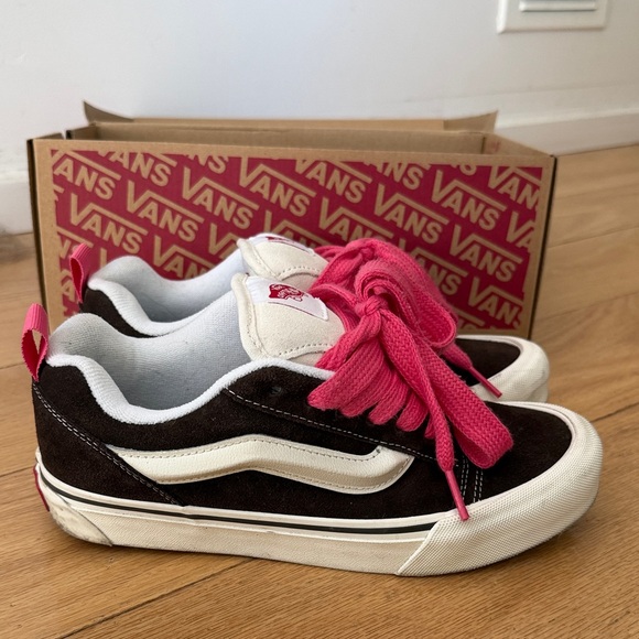 Vans Knu Skool Retro Color Brown/True White Sneakers - Picture 8 of 9